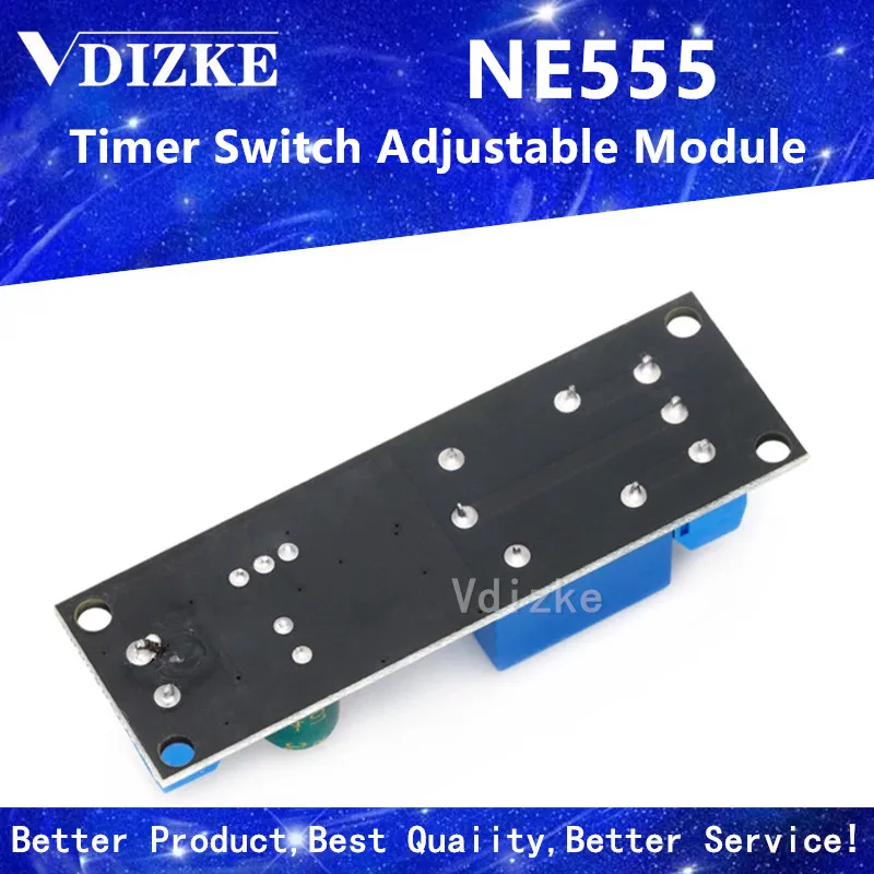 Переключатель таймера NE555 регулируемый модуль релейный с задержкой времени