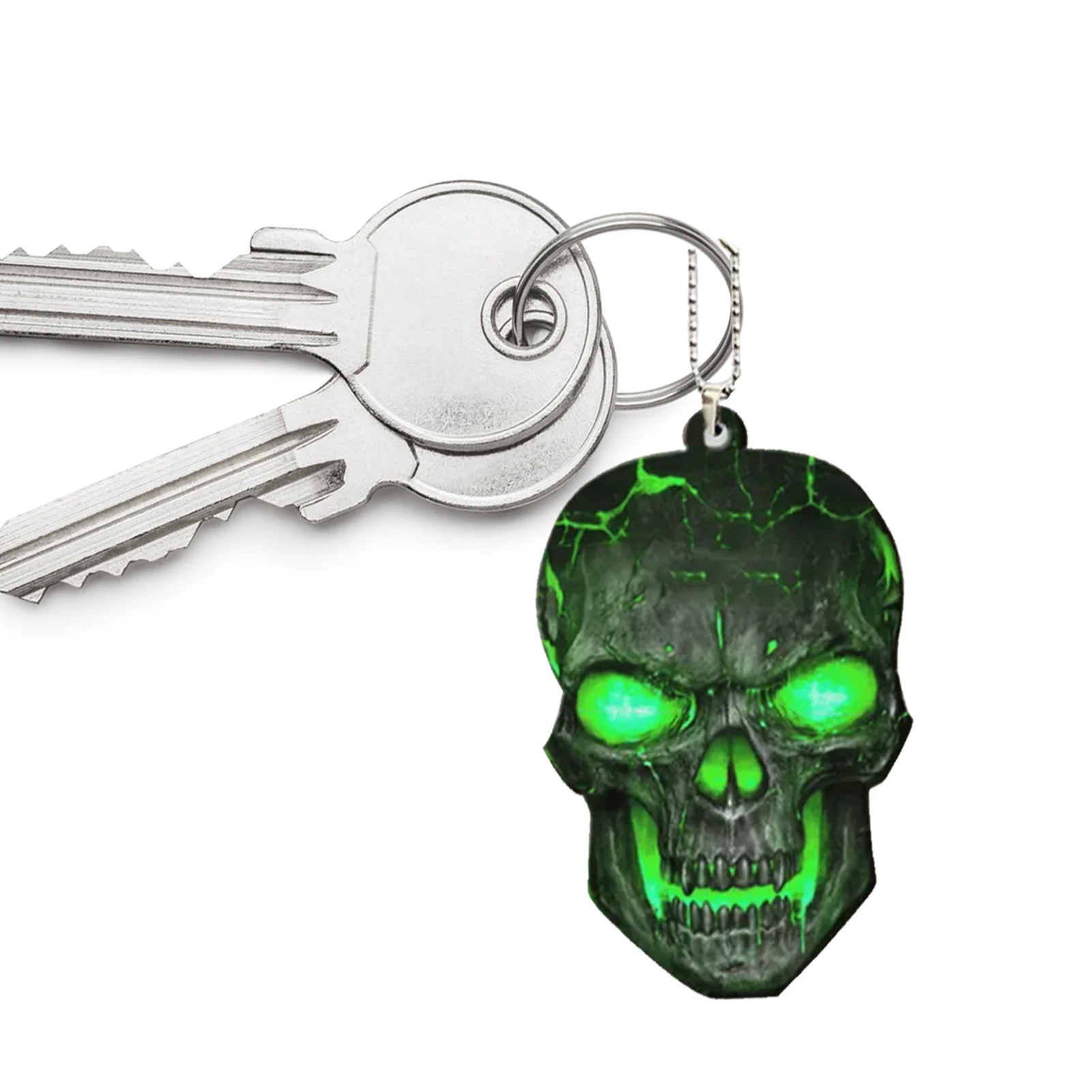 

Hanging Skull Ornament For Rear View Mirror Skeleton Head Car Pendant For Rearview Mirrors Auto Hanging Decorative Mirror Charm