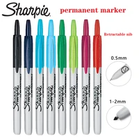 1 pcs american sharpie retractable push marker pen extremely fine no cap marker pen oily pen 32701 art office stationery