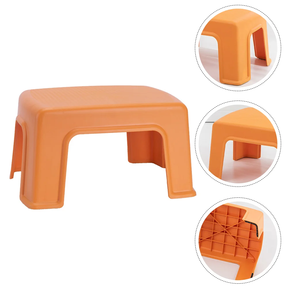 

Plastic Stool Kindergarten Simple Bathroom Footstool Small Home Furniture Non-skid Creative Pp Anti-skid Baby Kids