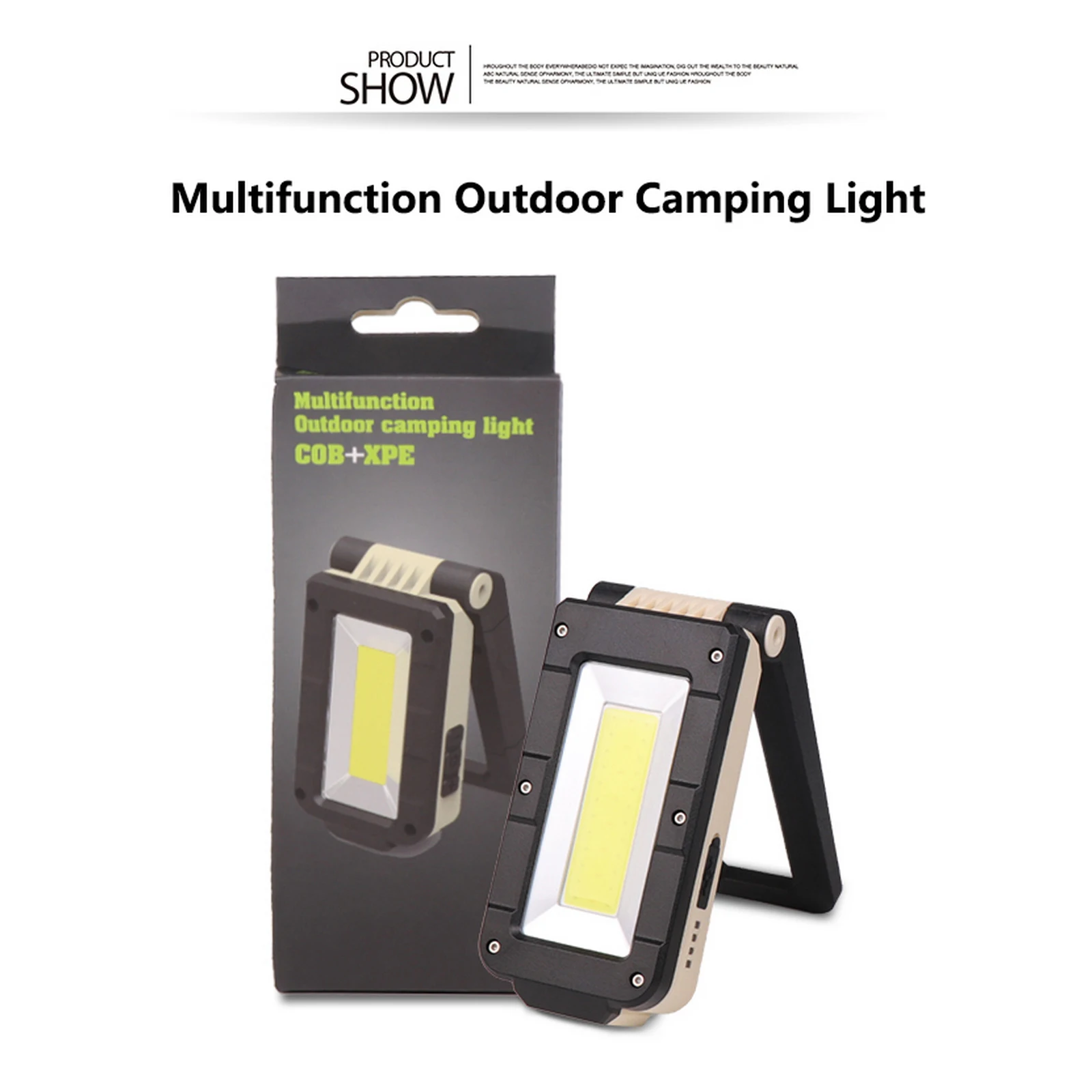 

Многофункциональный наружный светодиодный рабочий светильник, USB Перезаряжаемый рабочий светильник COB, портативный магнитный светильник д...