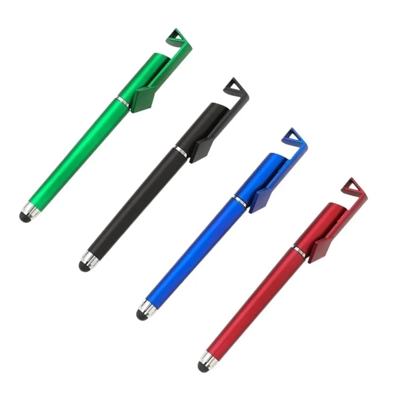 

Multi-function 3 in 1 Tablet Stylus Touch Screen Pen Ball pen Cell Phone Stand Holder Gift Advert ad Logo Custom Picture DIY