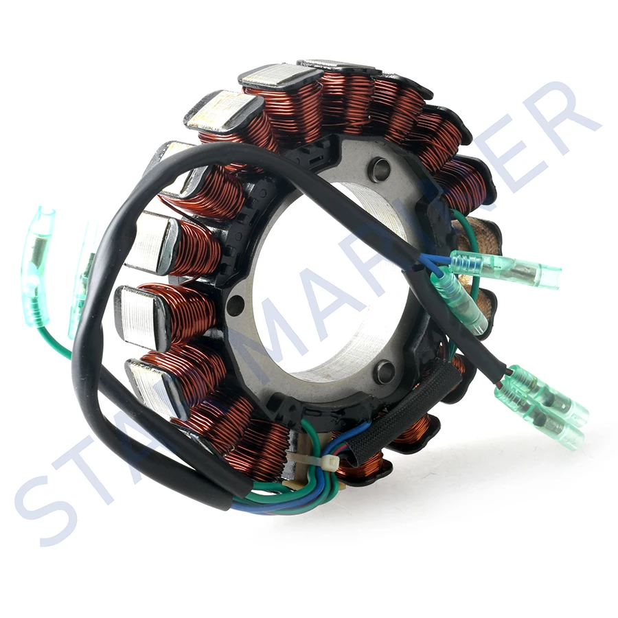 Статор 6AH-85510-00 для подвесного 4-тактного двигателя Yamaha F9.9 F13.5 F15 F20 F20-05000200 TJ6114