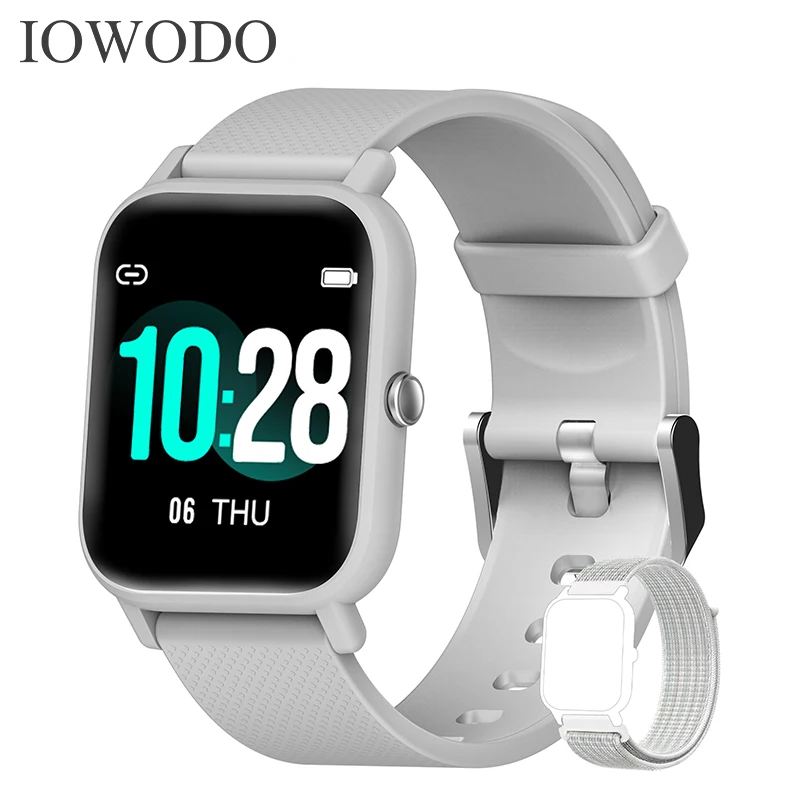 

Смарт-часы IOWODO, 1,3 дюйма, с пульсометром, водонепроницаемые до 5 атм