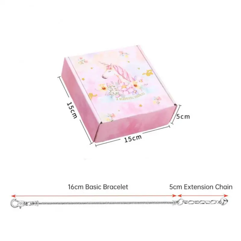 

DIY Crystal Bracelet Set Girls Crystal Jewelry Bracelet Making Kit Pendant Ornament for Girls Arts Craft Toy Birthday Xmas Gifts