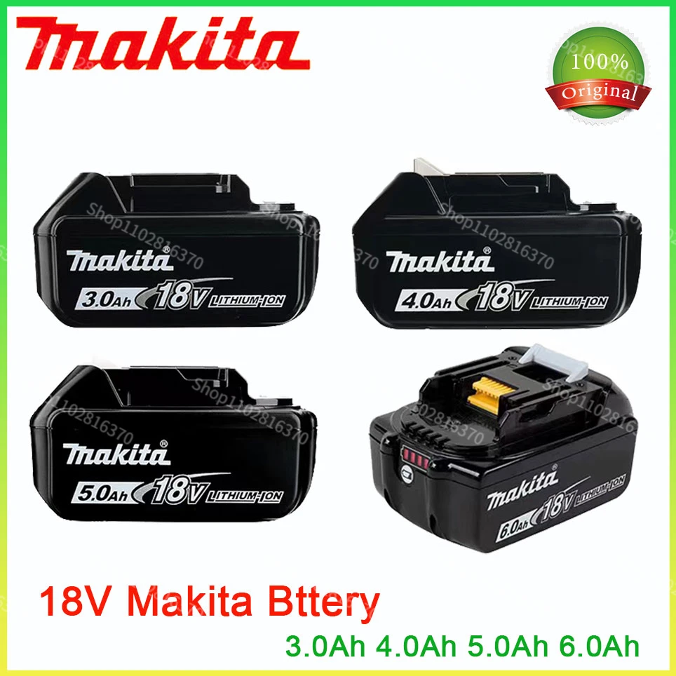 

Оригинальная литий-ионная аккумуляторная батарея Makita 18 в, 6,0 Ач, 5,0 Ач, 18 в, сменные батареи сверла BL1860, BL1830, BL1850, BL1860B