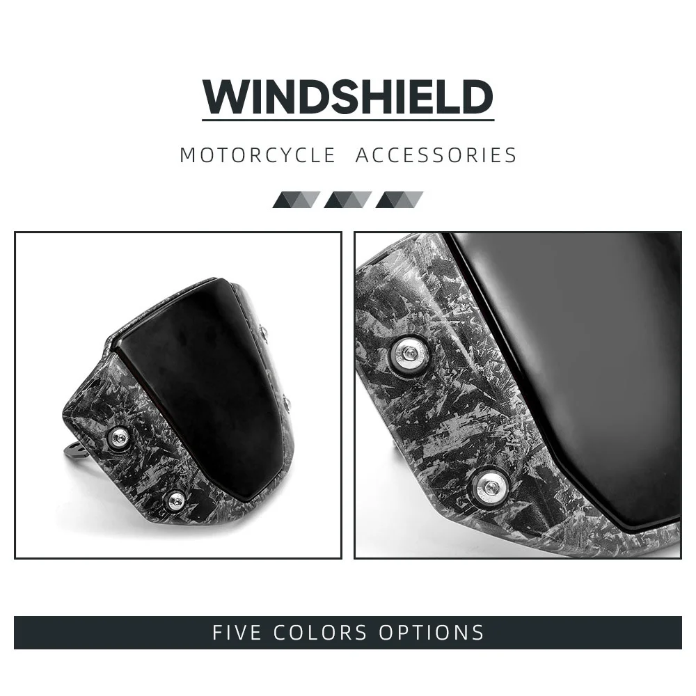 

Aluminum cb650r Windshield WindScreen For honda cb650r 2018-2022 CB 650R Front Screen WindScreen wind deflector