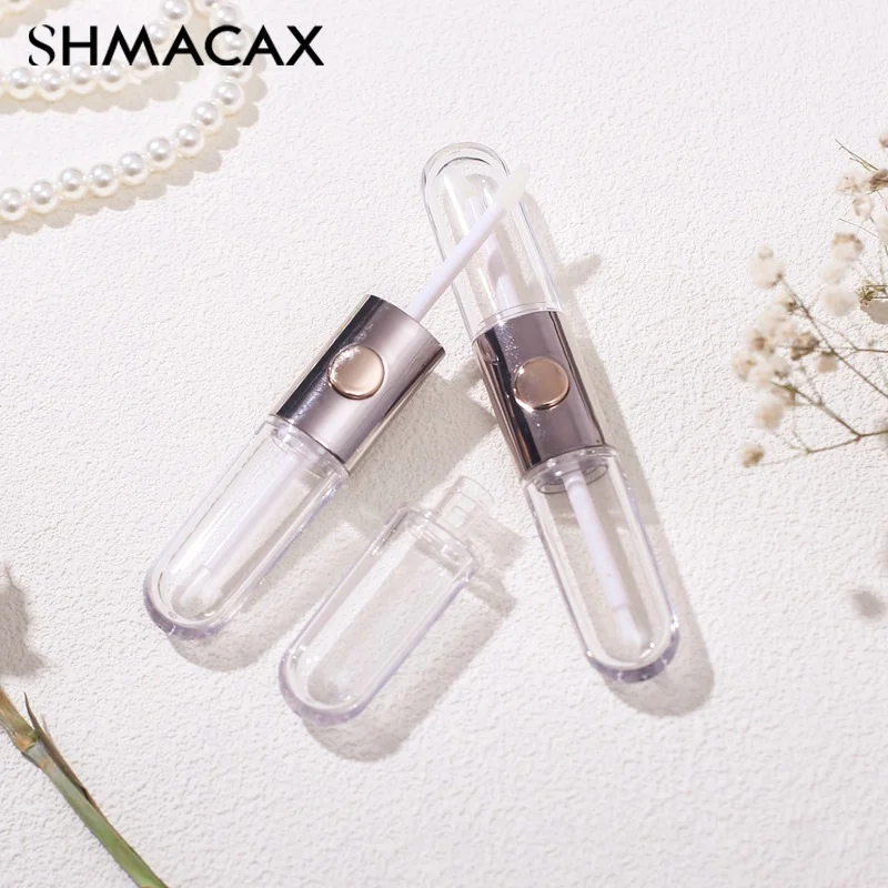 8 мл пустой тюбик для глазури губ овальный с двойной головкой упаковочные