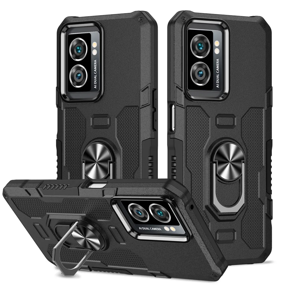 

Shockproof Case for OPPO A57 A77 2022 Ring Bracket Back Panel Cover OPPO A17 Case OPPO A17K A 77 57 54 53 16 15 S A55 A74 A94