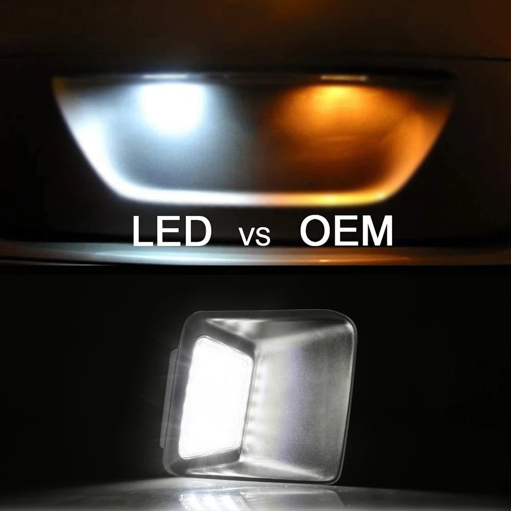 2 светодиодных лампы для номерного знака заднего номера комплект автомобильных