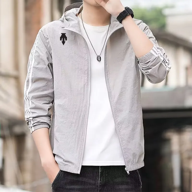 2023 Summer New Golf Embroidery Thin Style Breathable Top Jacket Coat Men's Leisure Sun Protection Clothing