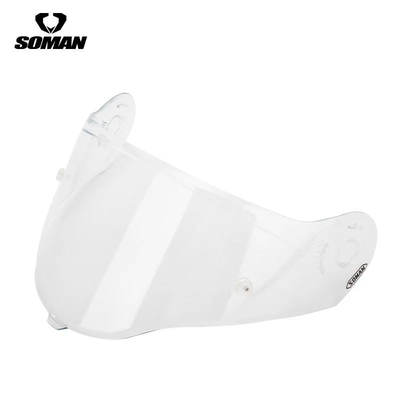 

Мотоциклетный шлем SOMAN SM965 965, козырек высокой прочности, защита от УФ-лучей, линзы, аксессуары для мотоциклов