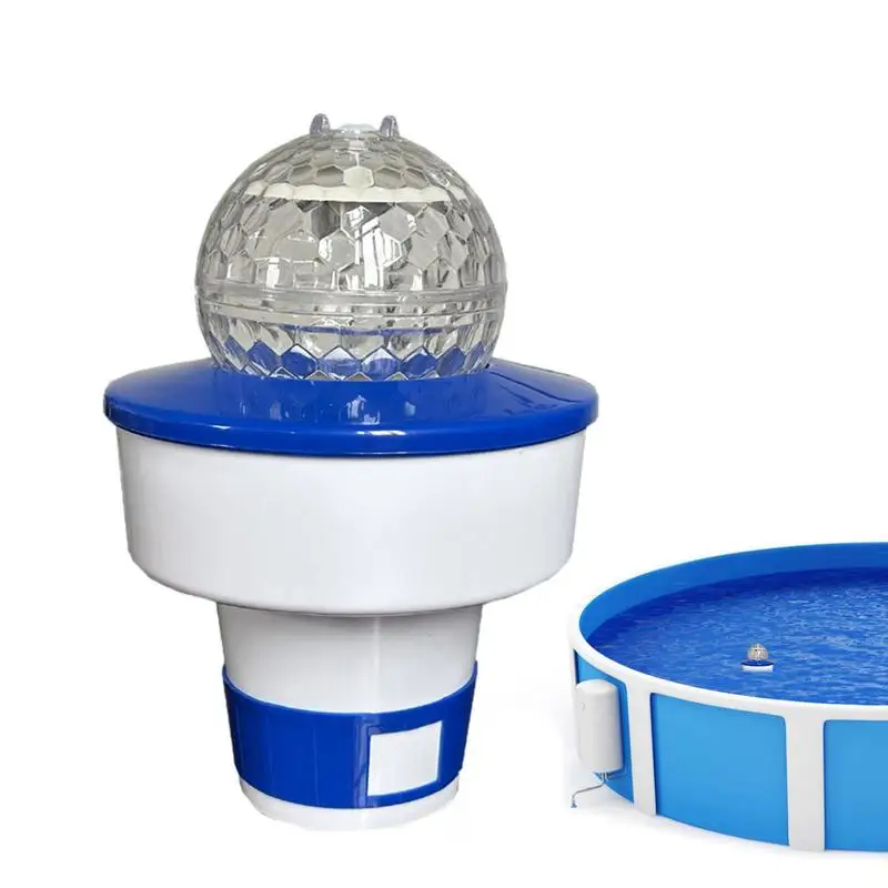 

Swimming Pool Lights Solar Pool Lights That Float With 7 Color Changing With Dispenser Waterproof Solar Powered Pond Light LED