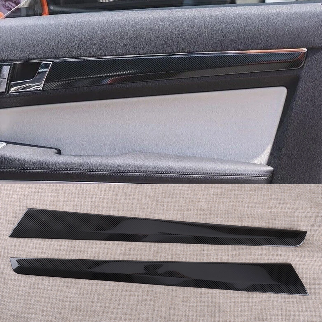 НОВАЯ 1 пара накладок на дверную панель подходящая для Mercedes Benz E Class Coupe W207 C207 2010