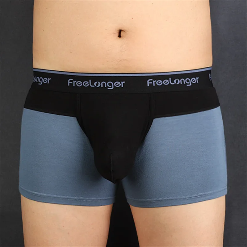 Male Bigger Dick Boxers U Bulge Penis Relax Pouch Elastic Convex Underwear Chic Loungewear Soft Designer Modal Fashion Underpant