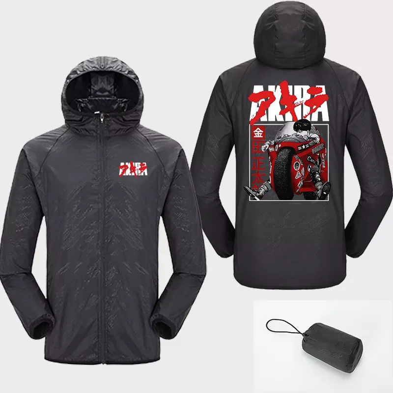 

Anime Printed Sun Protect Jacket Japanese Anime Manga Harajuku Quick Dry Skin Windbreaker Motocycle Outdoor thin jacket