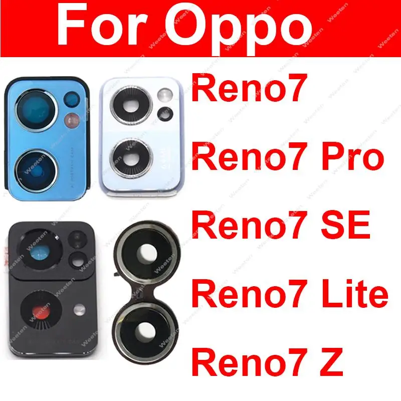 Для OPPO Reno 7 Pro 7Lite 7Se 7Z 4G 5G задняя камера стеклянная крышка объектива Задняя Главная фотография с наклейкой запасные части
