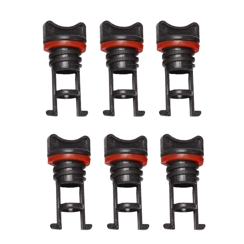 

Hot 6 Pieces Plastic Hull Drain Plug Kit Kayak Canoe Boat Drain Holes Plugs Replacement Accessories For Outdoors Camping