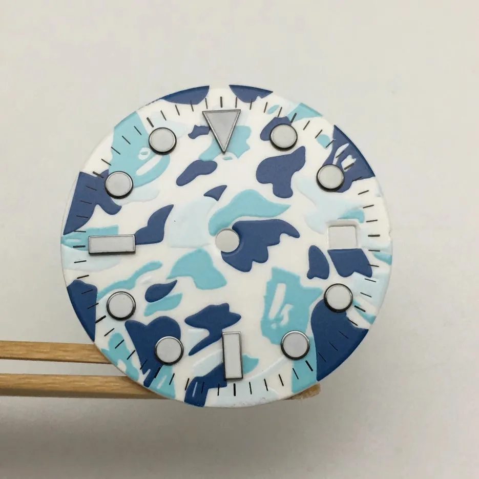 

Аксессуары для часов механические, 29 мм, синий циферблат с подсветкой