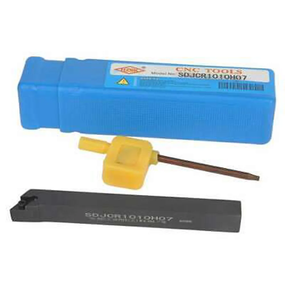 

SDJCR1010H07 Turning Tool Holder 10x100mm Carbon Steel Indexable Holder Lathe External Turning Tool High Quality