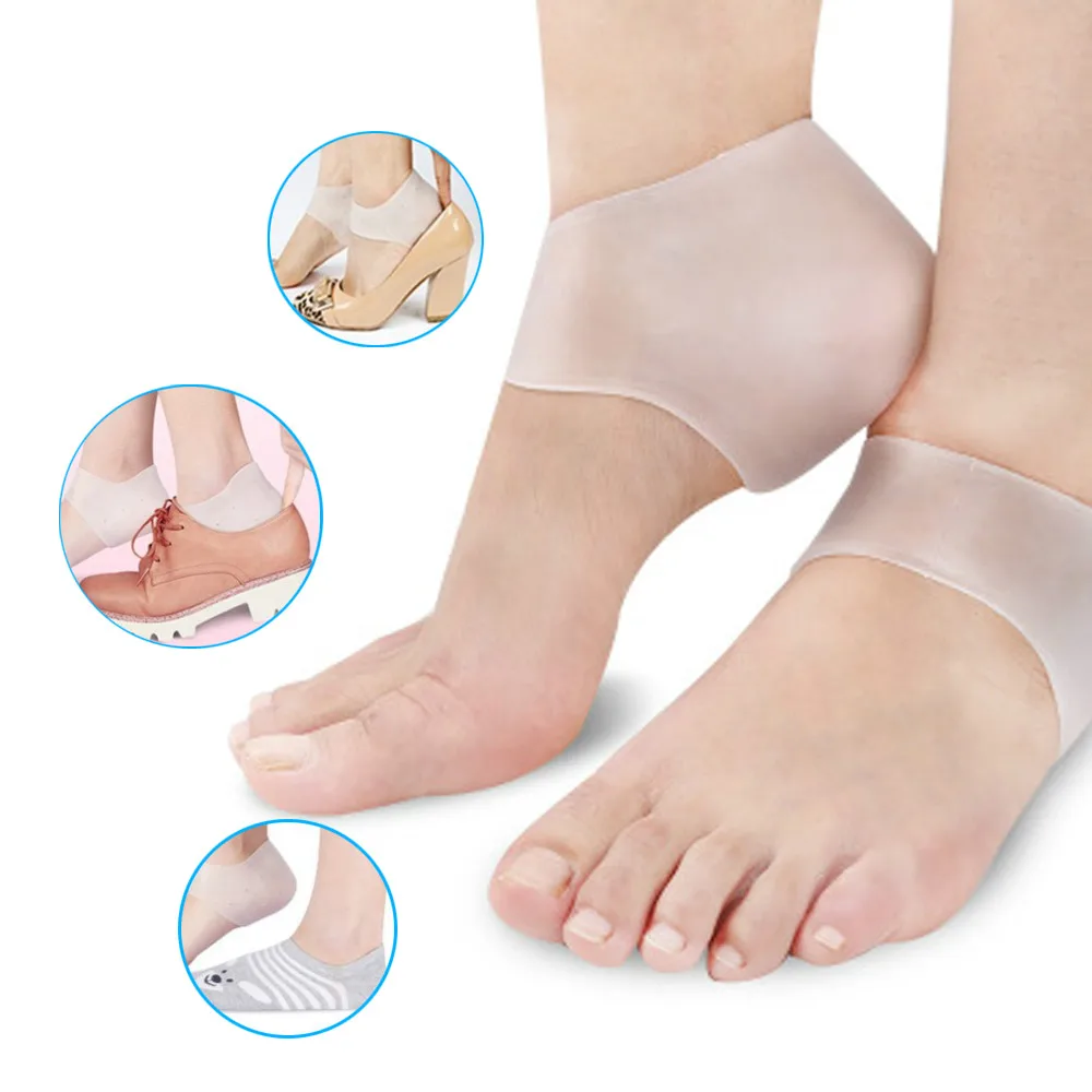 

Silicone Gel Insoles For Shoes Men Womem Inserts Pad Cushion Heel Spur Pad Plantar Fasciitis Heel Pain Relief Shoe Accessories