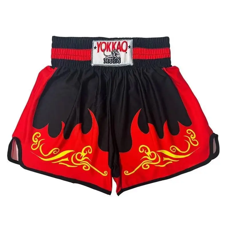Фото Муай Тай Yokkao Тренировочные шорты для мужчин и женщин Sanda Fight Fighting Sports Быстросохнущие боксерские шорты по индивидуальному заказу Профессиональные №3