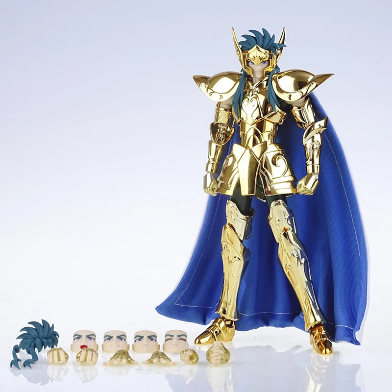 Фото Фигурка MST Saint Seiya Myth Cloth EXM/EX Metal Aquarius Camus с головой Hyoga Cygnus 24K Hades Gold Knights of the Zodiac №2