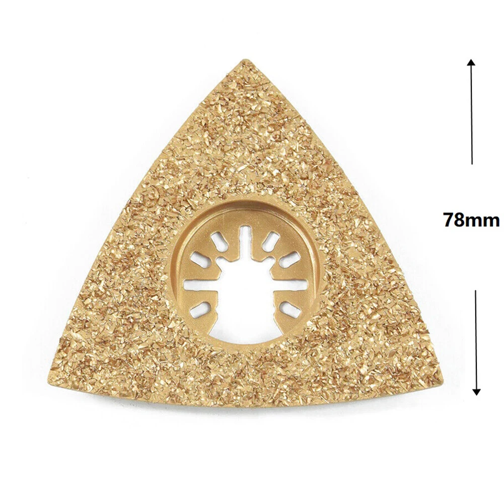 

1pc Triangle Carbide Rasp Oscillating Multitool Blade Universal Grout Removal For Rough Sanding Fillers Ceramics Cutting