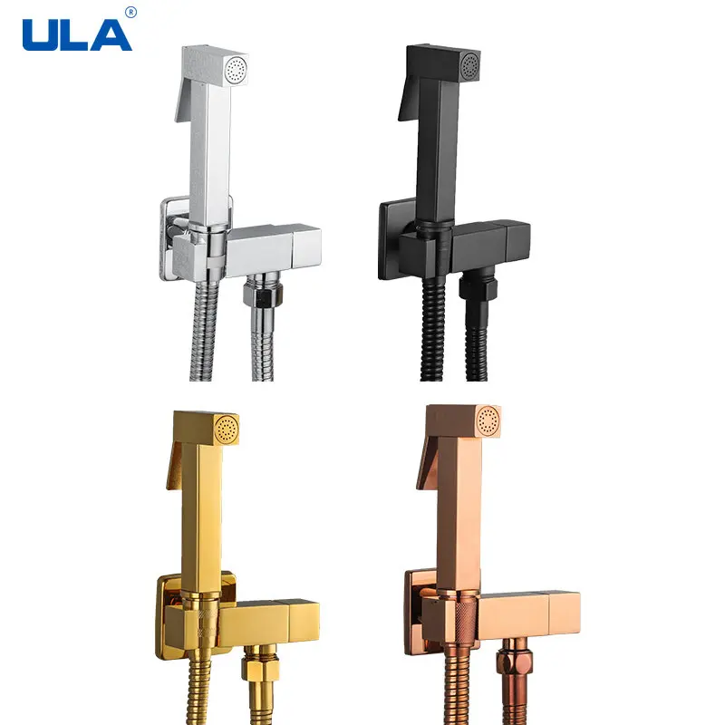 ULA Brass Bidet Faucet Gold Handheld Toilet Bidet Sprayer Hygienic Shower Toilet Faucets Single Cold Water Tap Self Cleaning ULA Brass Bidet Faucet Gold Handheld Toilet Bidet Sprayer Hygienic Shower Toilet Faucets Single Cold Water Tap Self Cleaning