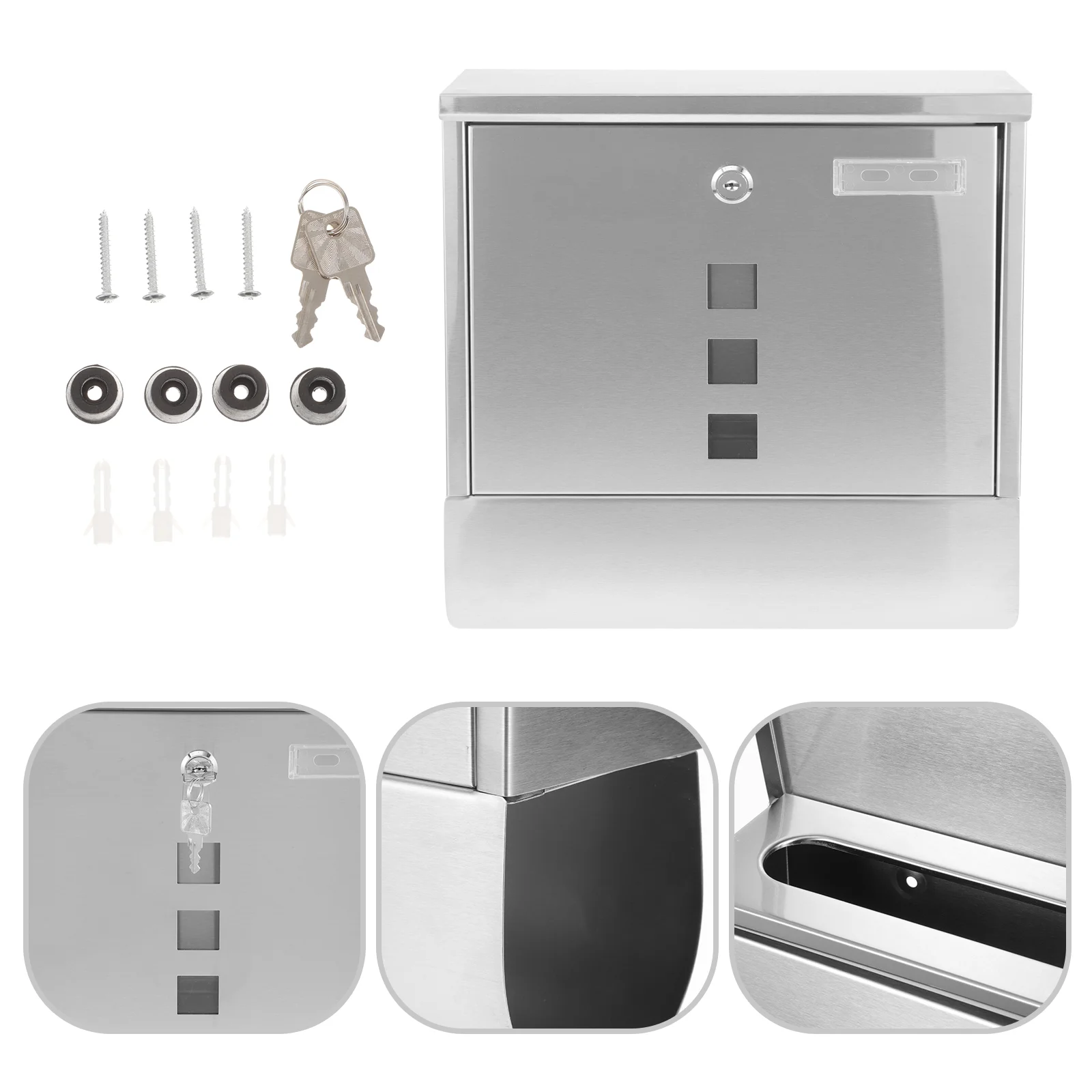 Офисный декор газетная коробка из нержавеющей стали внешние почтовые ящики