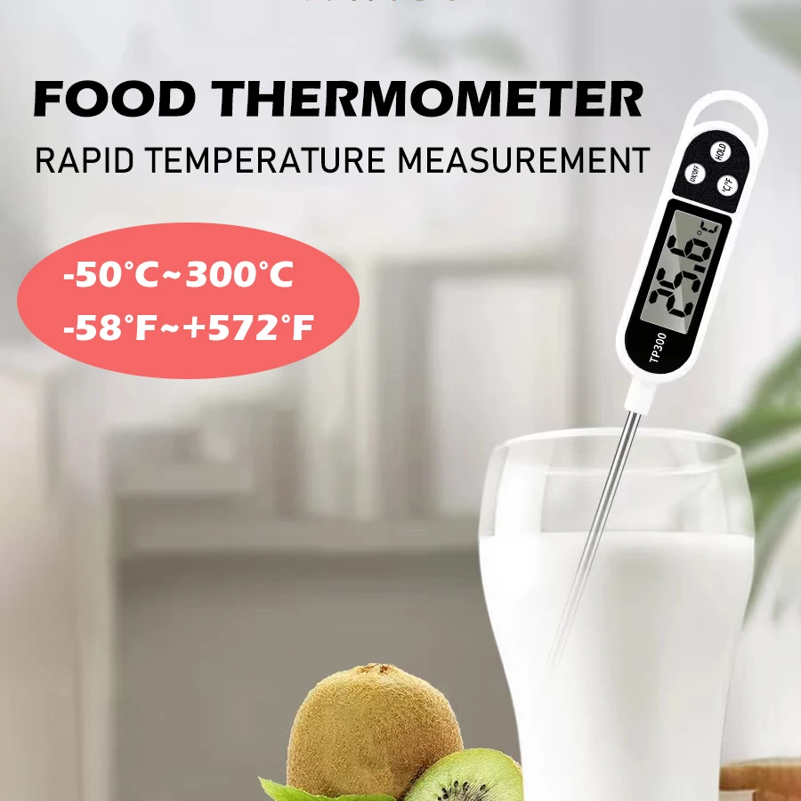 

Цифровой пищевой термометр, бытовой электронный прибор для измерения температуры, для мяса, торта, молока, барбекю, кухонные аксессуары