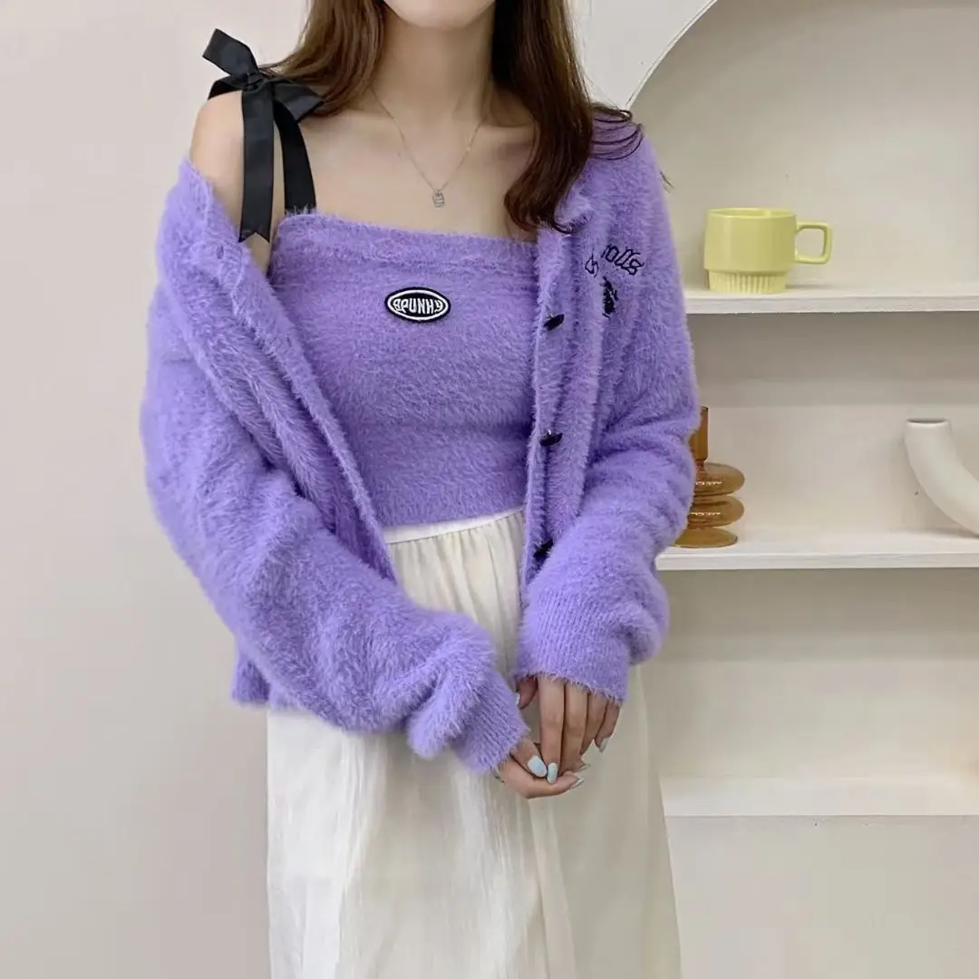 Gaganight женский комплект из двух предметов с бантом без бретелек на подтяжках