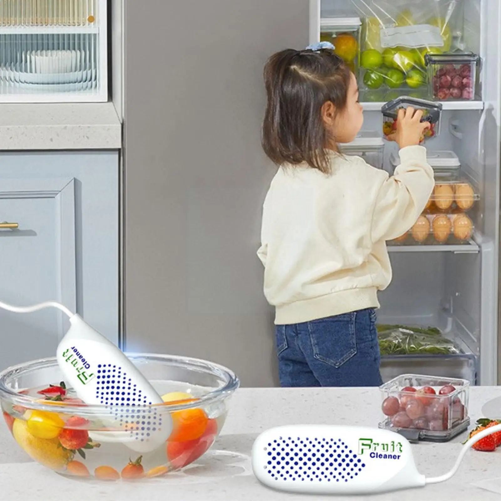 

Portable Ultrasonic Mini Fruit And Vegetable Washing Cleaner Machine Machine Ultrasonic Washing Food Portable USB Cleaning J6G0