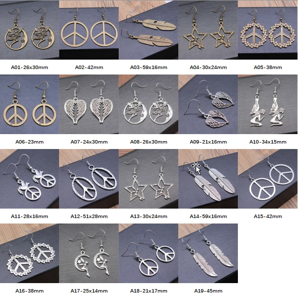 

New Arrival Angel Wings Peace Drop Earrings For Women Handmade Jewelry
