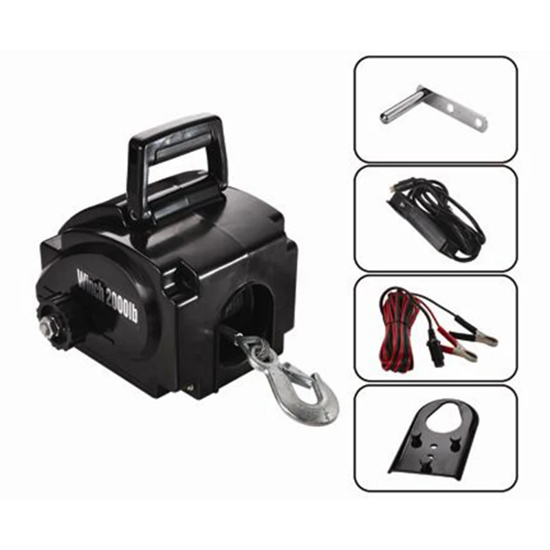 12V 2000Lbs Wireless Electric Winch for Marine Use