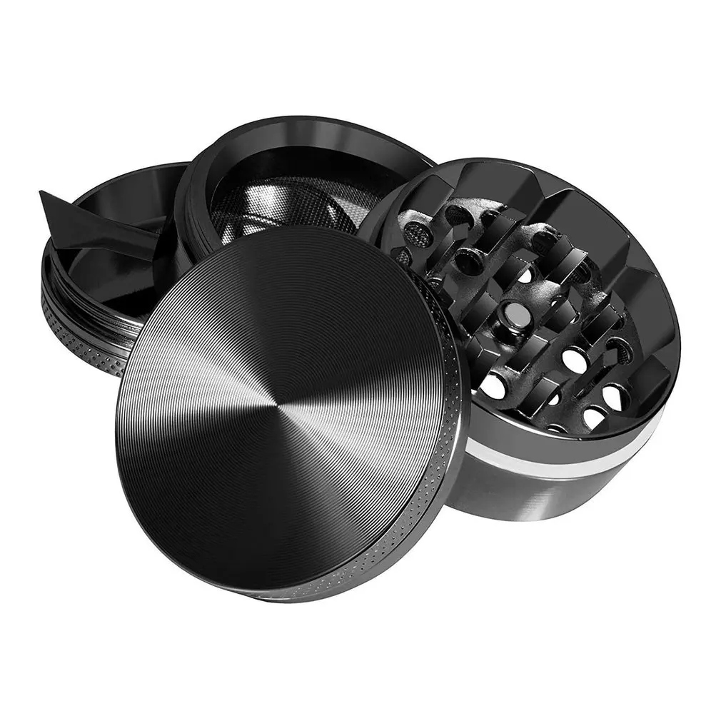 

Metallic Spice Grinder CoWalkers Herb Spice Grinder With Pollen Catcher 41 Mm Diameter Diamond Shaped Teeth