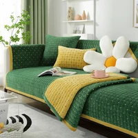 soft plush sofa cover living room bright spot decorate sofa towel slip resistant warm sectional sofe cover color edging cushion