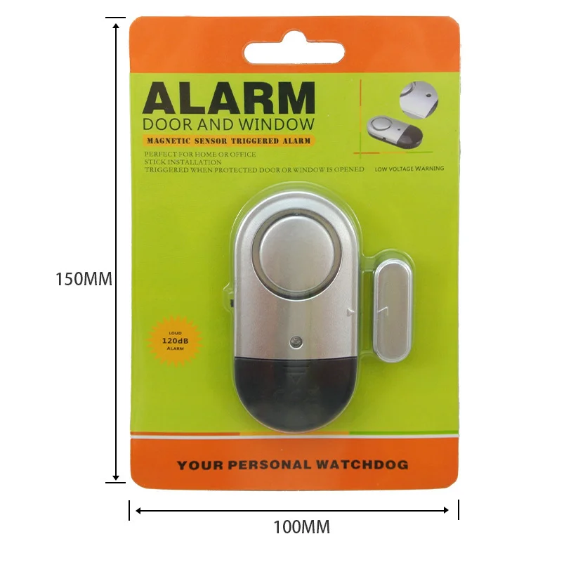 Wireless Window Door Magnetic Hotel Security Burglar Alarm Devices Large Decibel Electroplated Silver enlarge