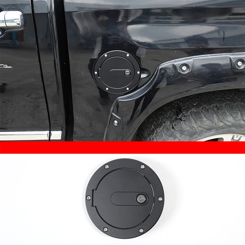 

For 07-21 Toyota Tundra Fuel tank cover anti-theft lock cover Car Exterior Styling Decorative Accessories