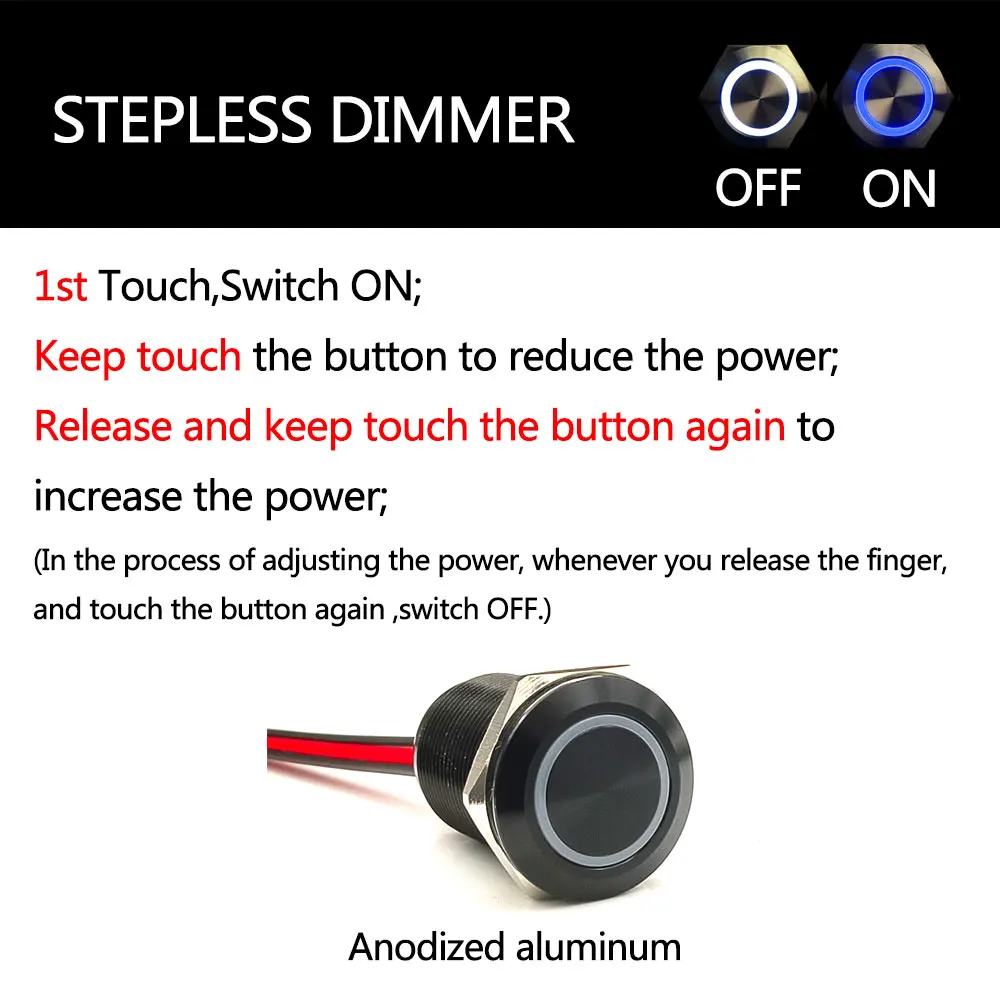 

Бесступенчатый сенсорный диммер Zoyseay 16/19 мм