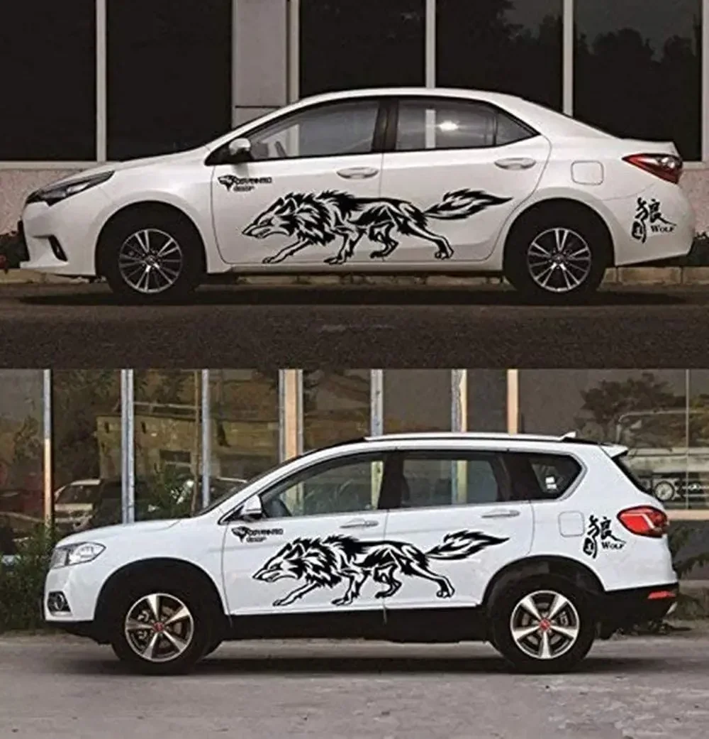 BININBOX 1 компл. Крутой волк Авто кузов наклейка самоклеящаяся сторона грузовик