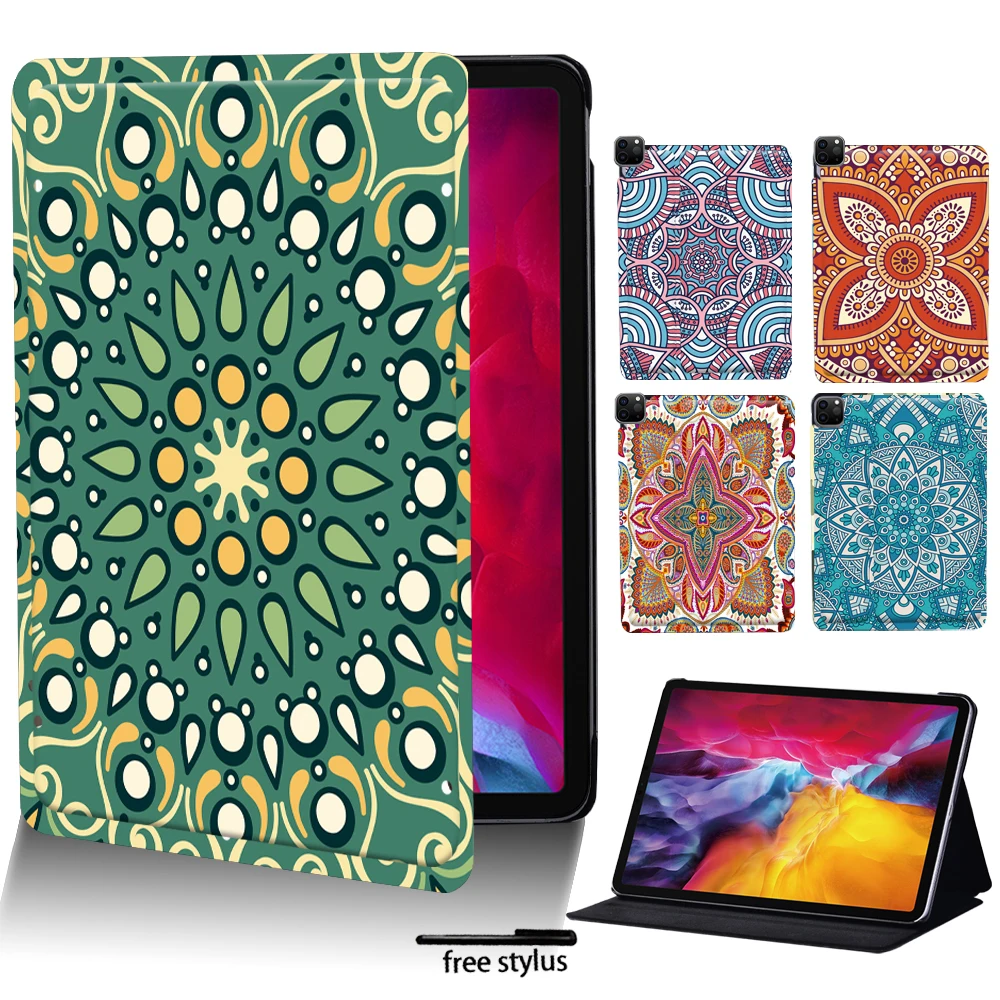 

Чехол-книжка для планшета из искусственной кожи для Apple IPad Pro 9,7 дюйма/Pro 2-го поколения 10,5 дюйма/Pro 11 дюймов, 2018/2020 дюйма, с рисунком мандалы