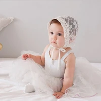 lace mesh court hat newborn hedging cap breathable baby girl boy hat cool embroidered butterfly princess hat summer kid cap