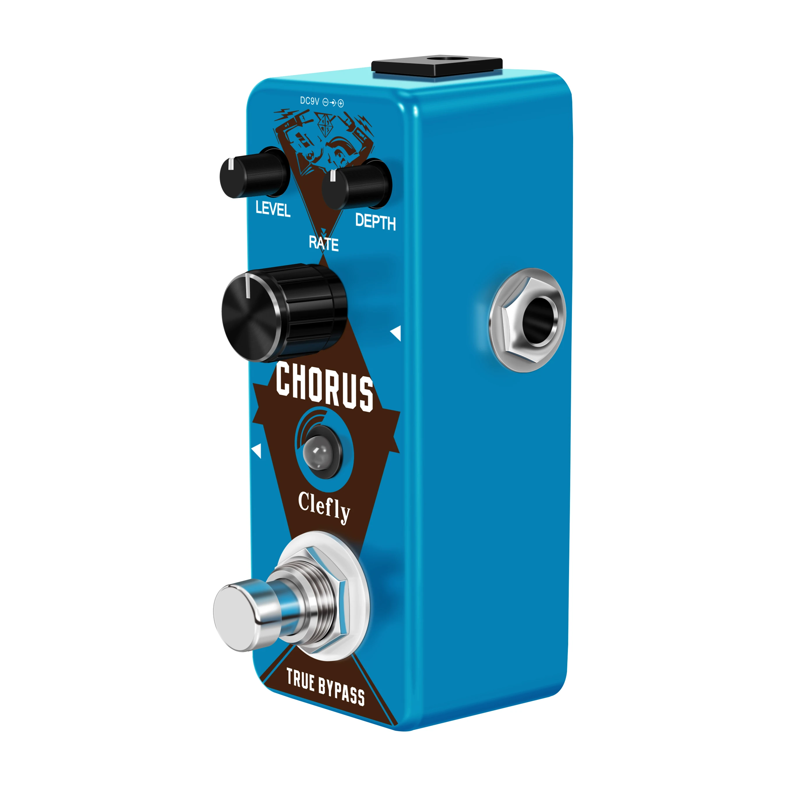 Clefly LEF-304 Guitar Analog Chorus Pedal Ensemble King Level Depth Knob High Warm Clear Chorus Sound With BBD Chip True Bypass