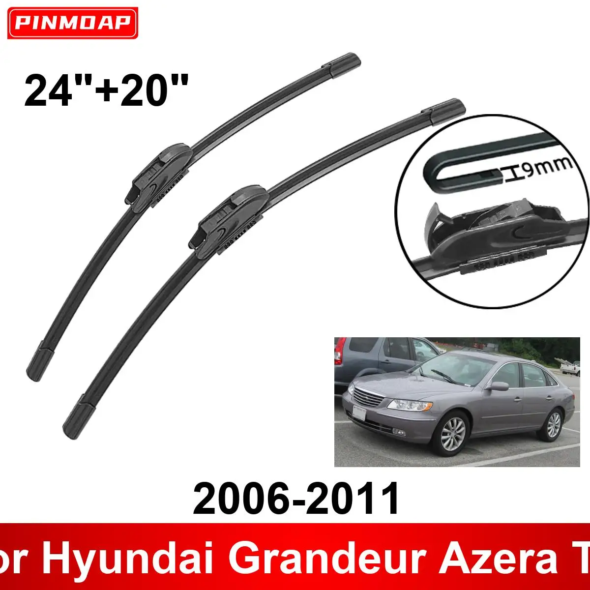Автомобильный дворник для Hyundai Grandeur Azera TG 2006-2011 24 &quot+ 20&quot передние и задние щетки
