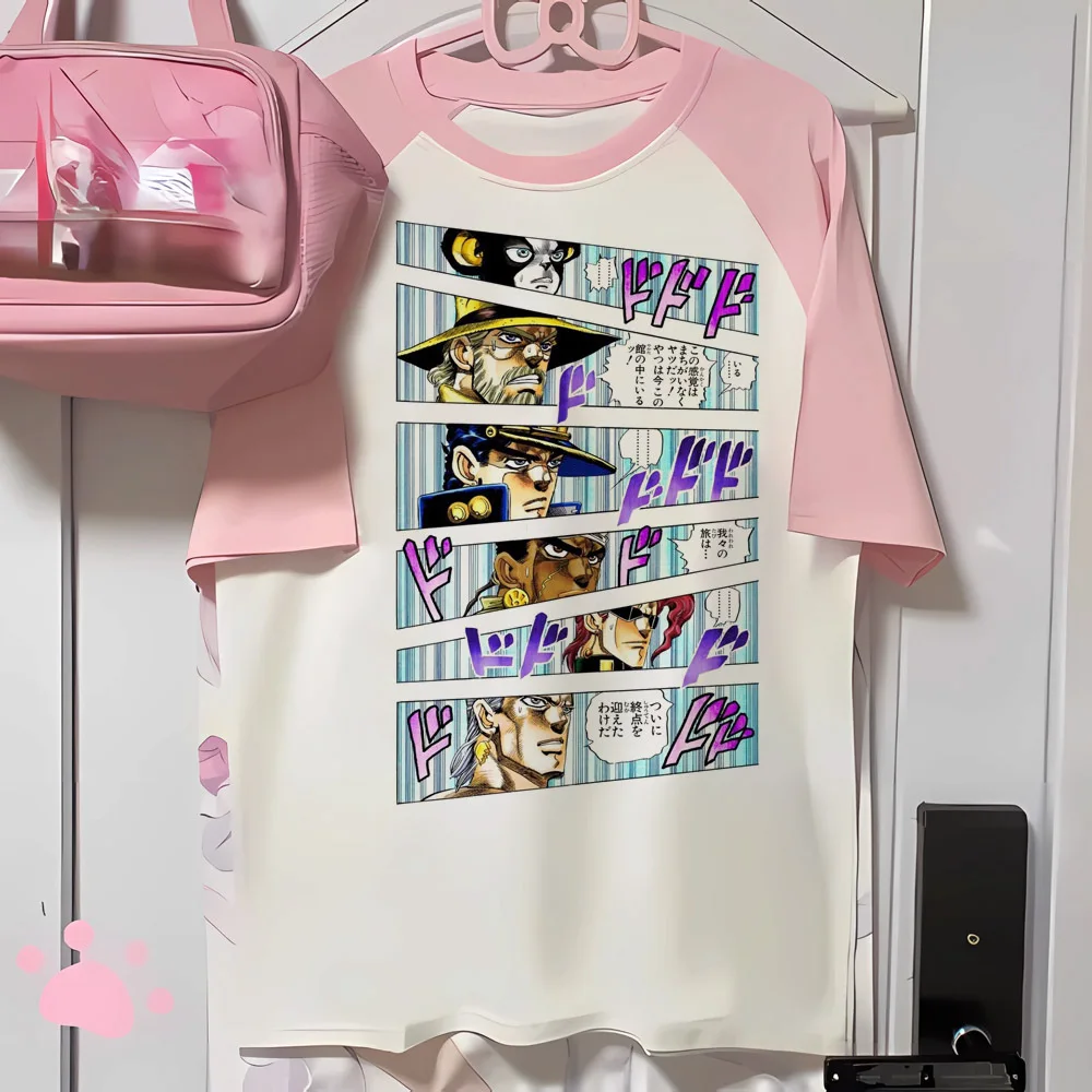 Футболка Jojo Bizarre Adventure Steel Ball Run для подростков женские футболки в стиле каваи