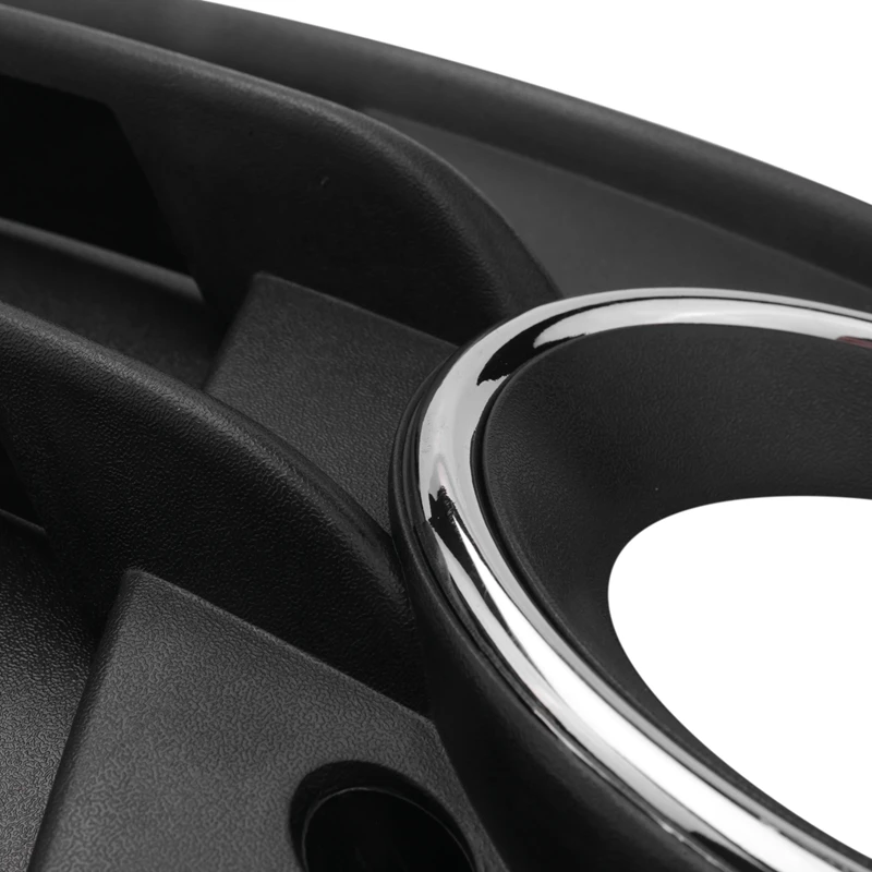 Левая сторона матовая черная противотуманная фара решетка хромированное кольцо