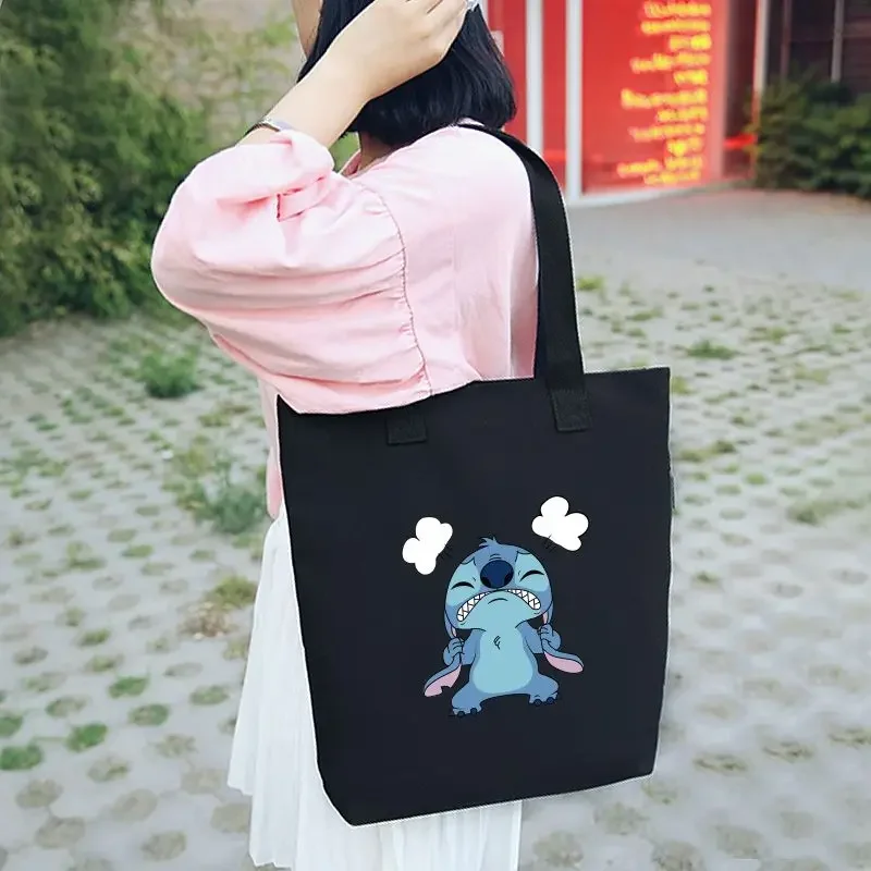 Сумки Disney Lilo &amp Stitch женская сумка студенческая через плечо Повседневная Большая