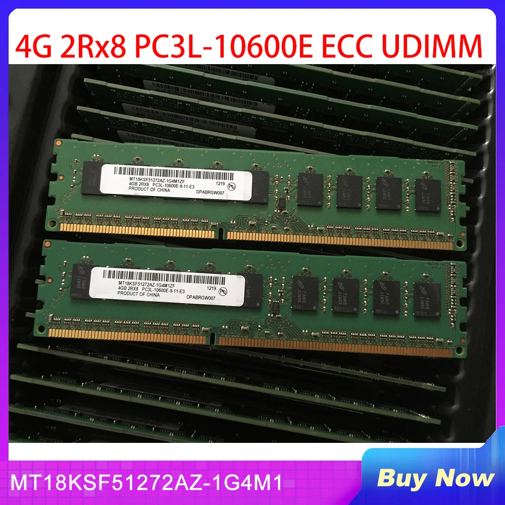 1 шт. ОЗУ для MT 4 Гб 4G 2Rx8 PC3L-10600E ECC MT18KSF51272AZ-1G4M1 mm