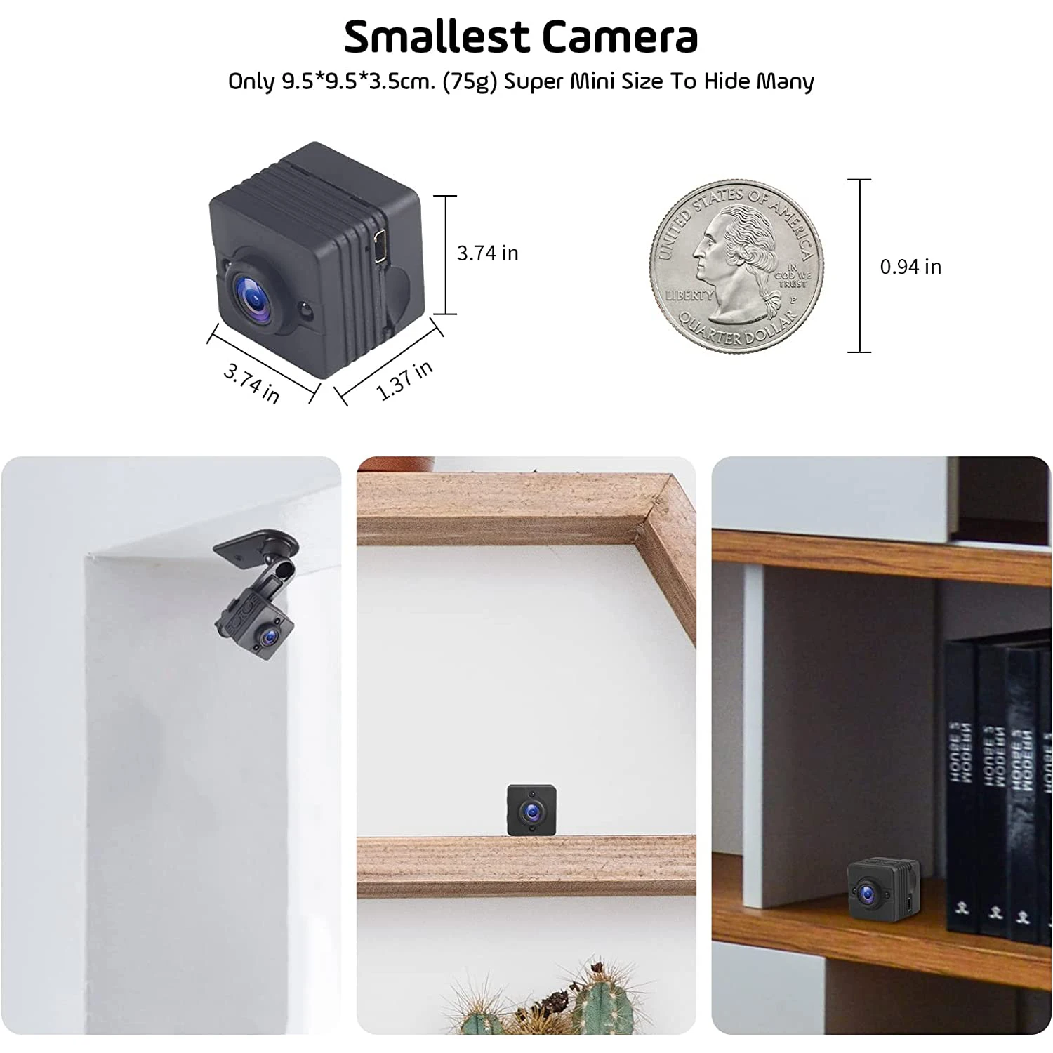 Беспроводная экшн-камера с ночным видением Wi-Fi 1080P